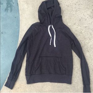 a gray old navy sweatshirt